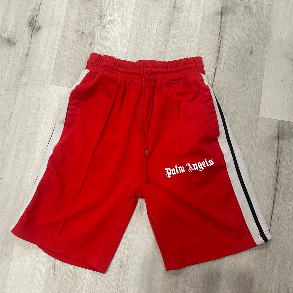 Sz Small Red Palm Angels Track Shorts